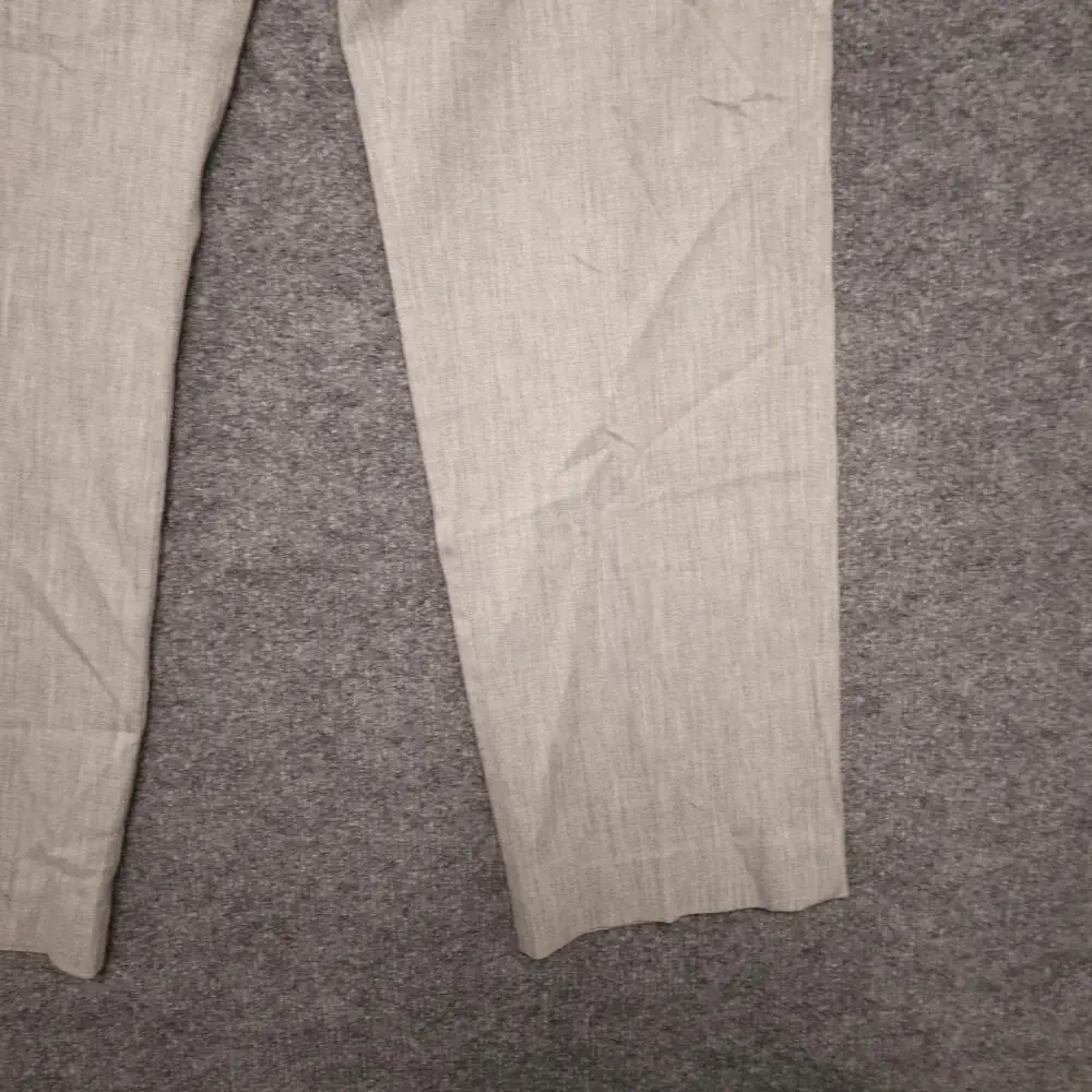 Calvin Klein Dress Pants Mens 32x30 Gray Wool Blend Stretch Flat Front Office